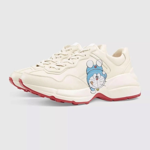 SOLD!!- GUCCI X DORAEMON RHYTON SNEAKER - IVORY-SIZE 36(6)- NEW WITH BOX - Picture 2 of 14